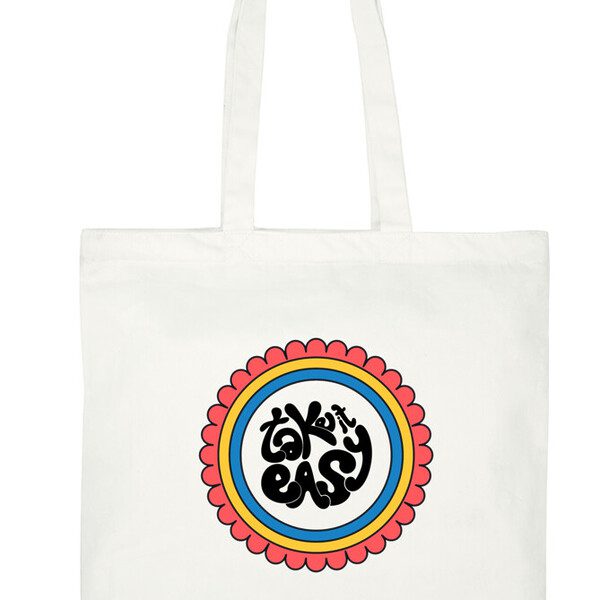Multipurpose Laptop Tote Bag quoted Take It Easy