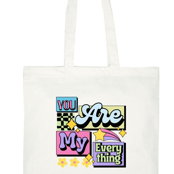 Multipurpose Laptop Tote Bag quoted You Are My Everything