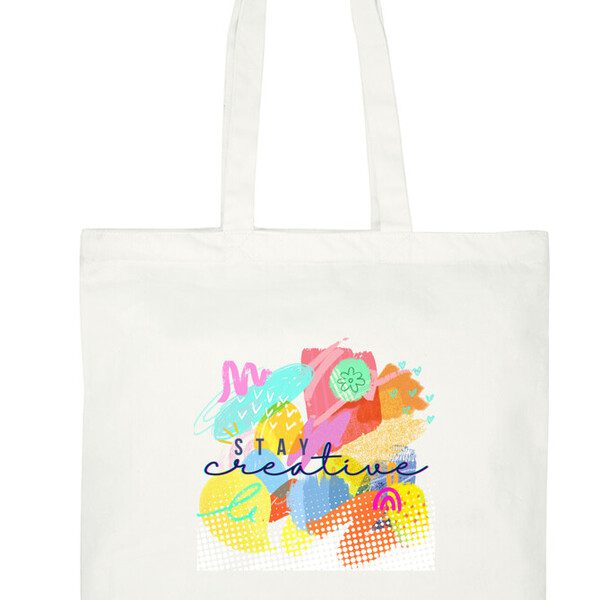 Multipurpose Laptop Tote Bag quoted Stay Creative