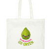 Multipurpose Laptop Tote Bag quoted Go Green - Fashion Greet