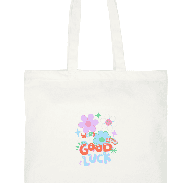 Multipurpose Laptop Tote Bag quoted Good Luck