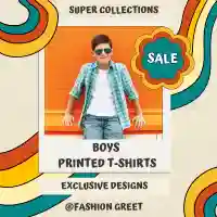 Boys Printed T-Shirts Banner Ad