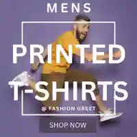 Mens Printed T-Shirts Banner Ad