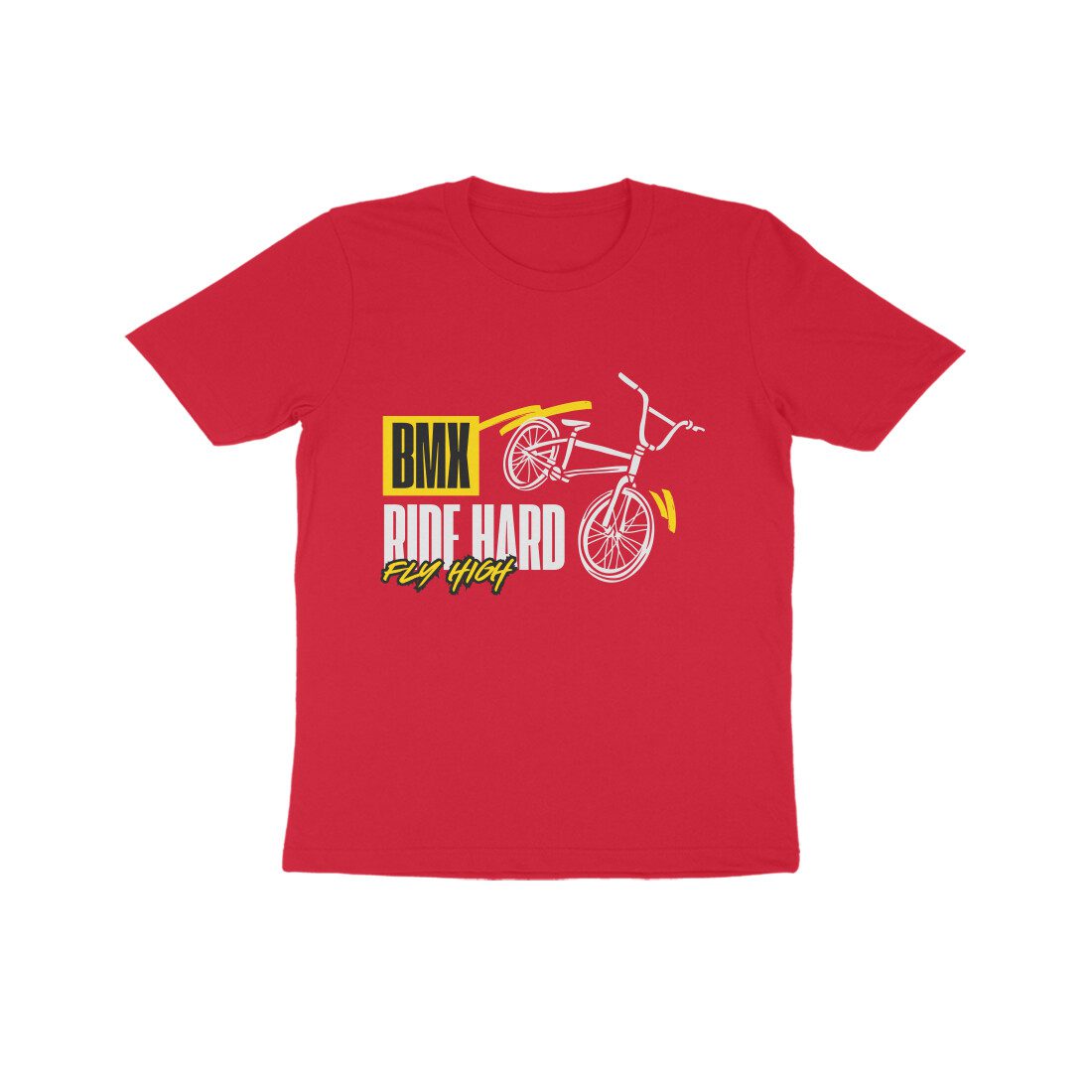 Trend Next – Kids Ride Hard Fly High BMX T-Shirt - Fashion Greet