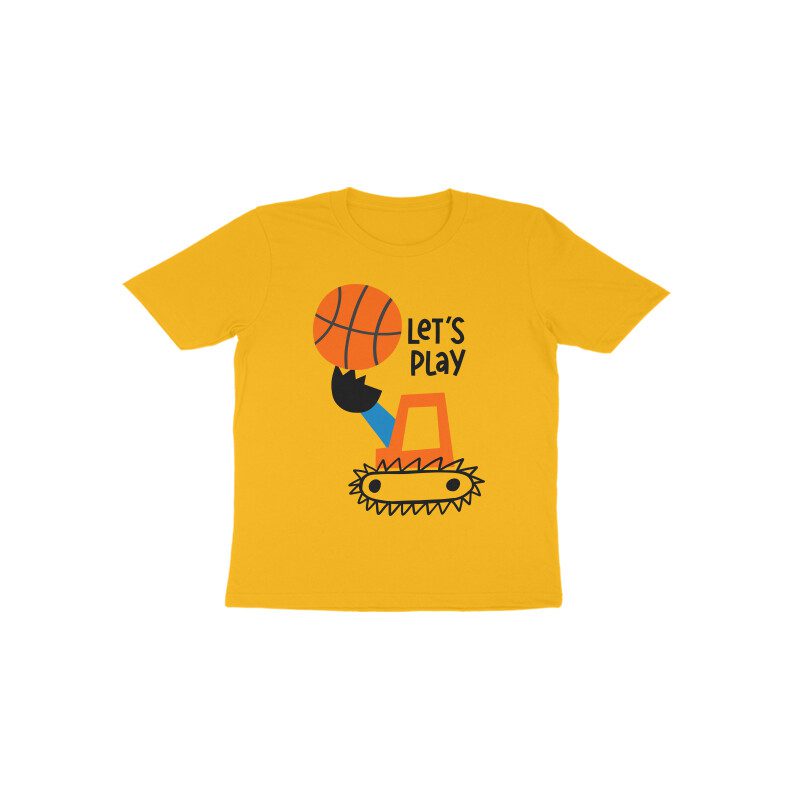 Trend Next – Toddlers Cartoon excavator with basketball T-Shirt - Fashion Greet