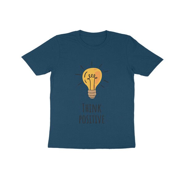 Trend Next - Kids Lights up Think Positive T-Shirt