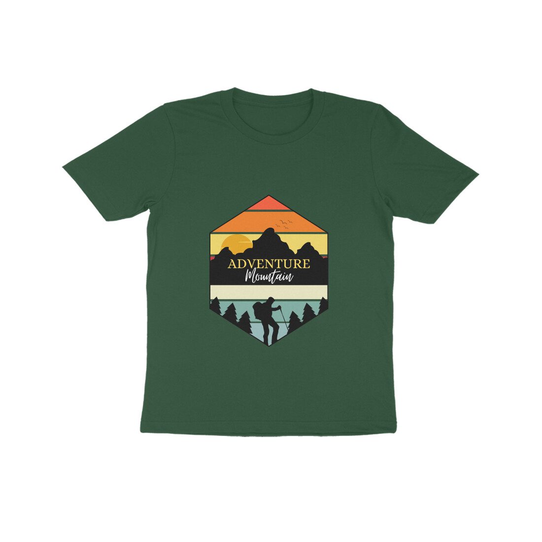 Trend Next – Kids Vintage Adventure Mountain Dark Shaded T-Shirt - Fashion Greet