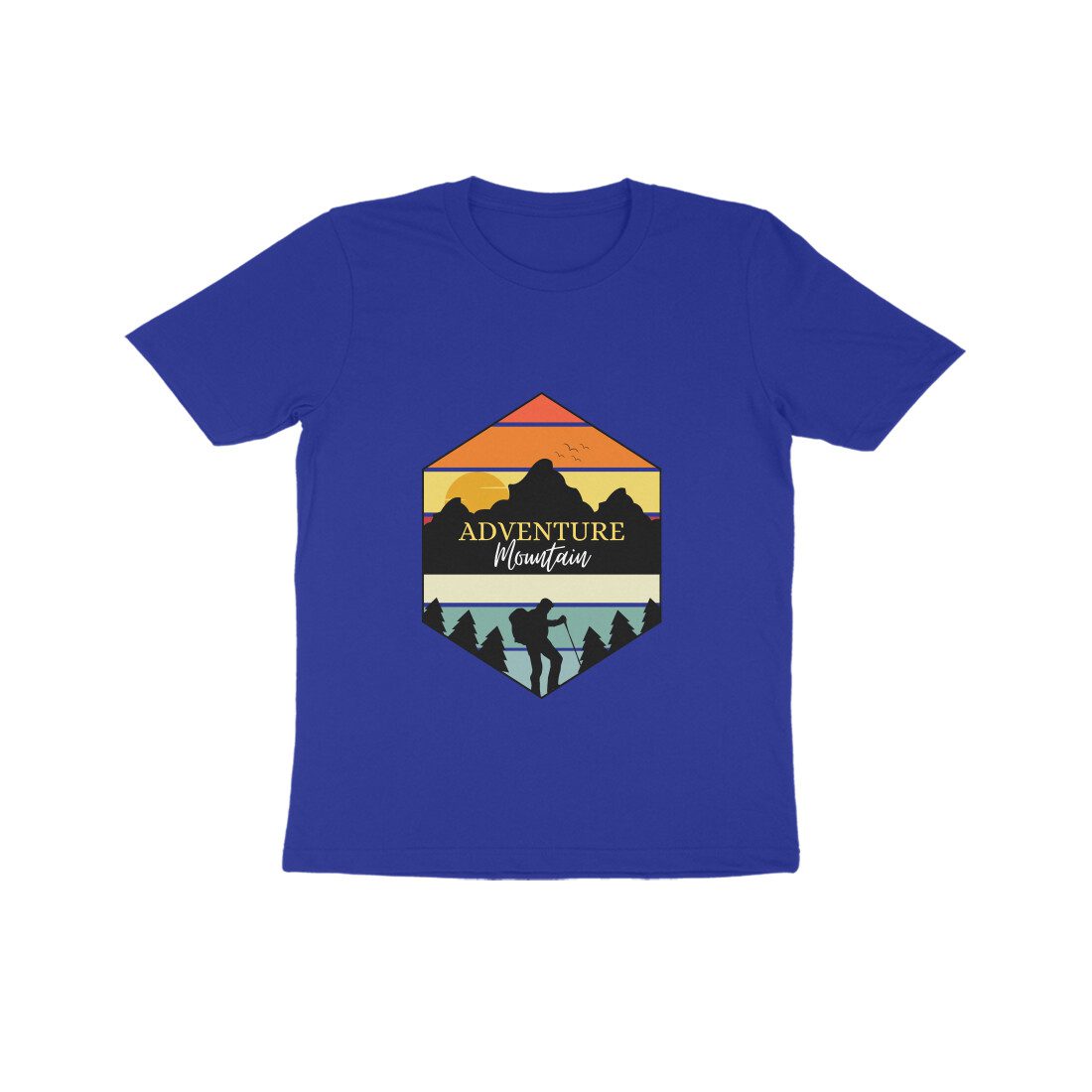 Trend Next – Kids Vintage Adventure Mountain Dark Shaded T-Shirt - Fashion Greet