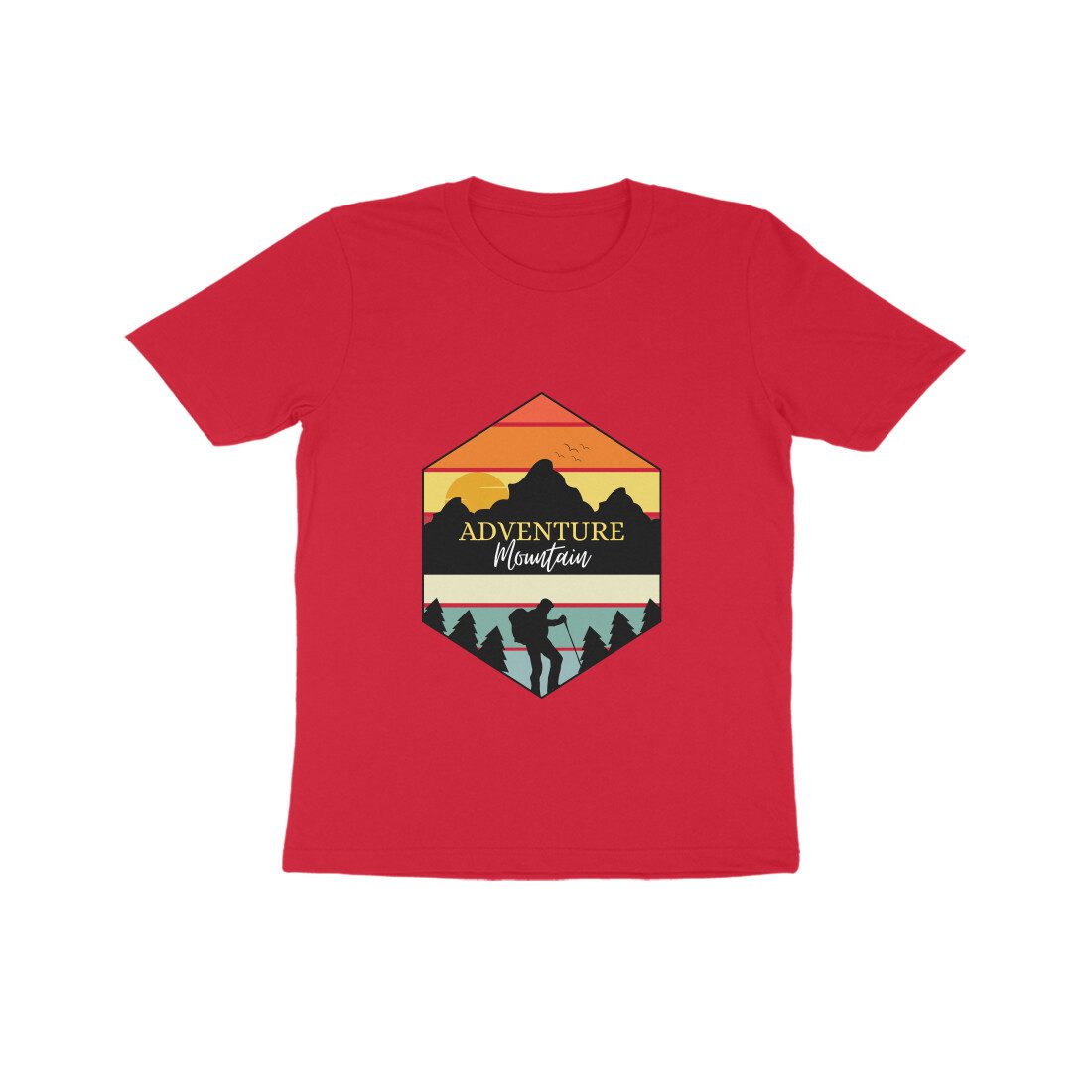 Trend Next – Kids Vintage Adventure Mountain Dark Shaded T-Shirt - Fashion Greet