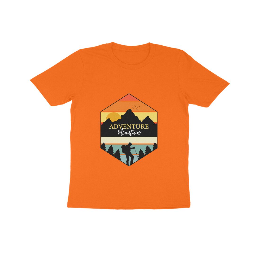Trend Next – Kids Vintage Adventure Mountain Dark Shaded T-Shirt - Fashion Greet