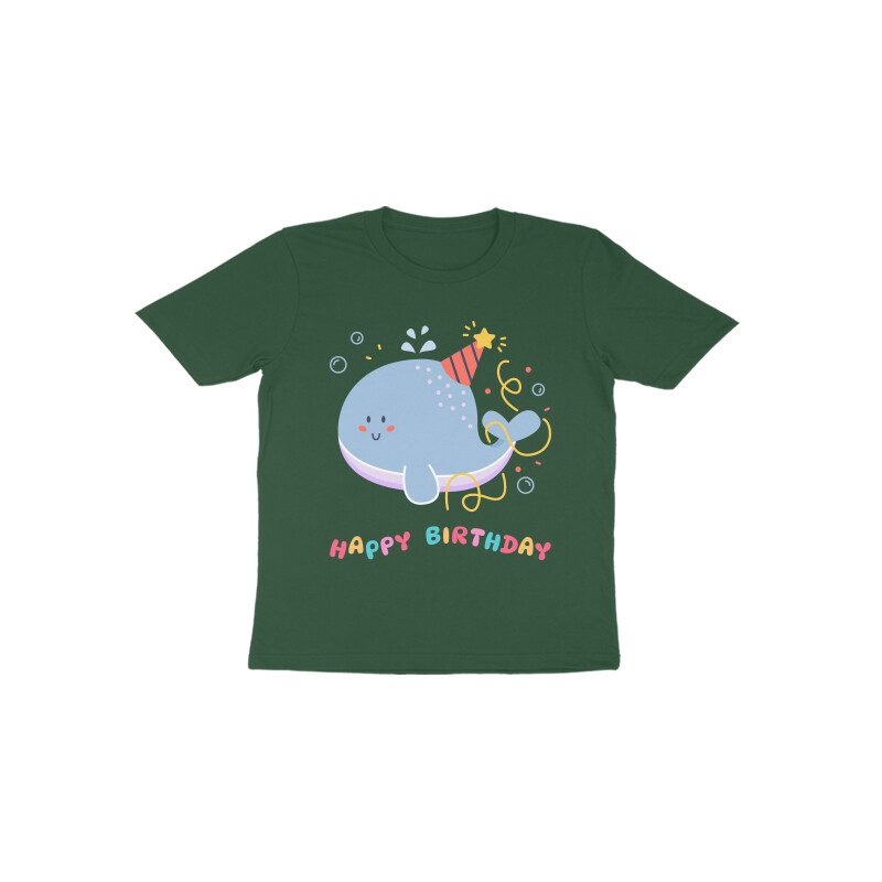Trend Next – Toddlers Cute Childish Whale Happy Birthday T-Shirt - Fashion Greet