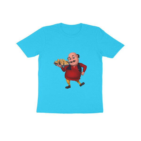 Trend Next - Kids Motu Holding Samosas T-Shirt