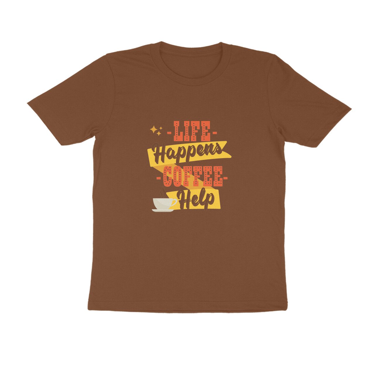 Trend Next – Teens Life Happens Coffee Help T-Shirt - Fashion Greet