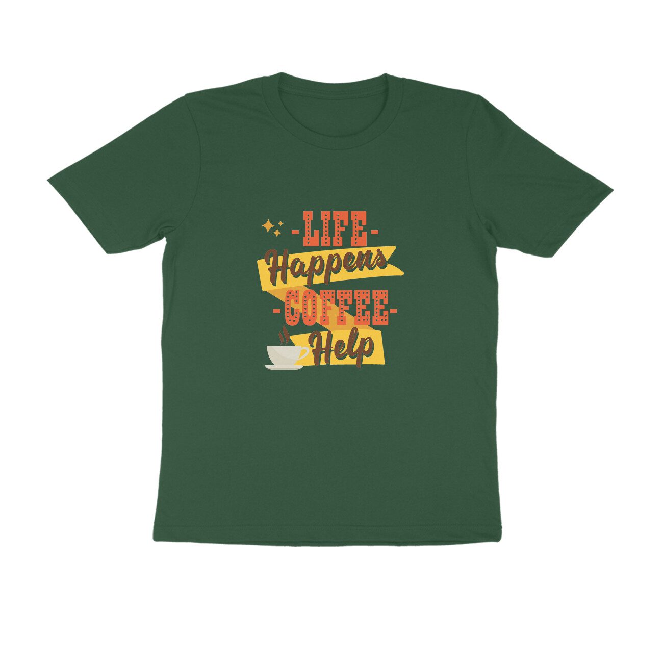 Trend Next – Teens Life Happens Coffee Help T-Shirt - Fashion Greet