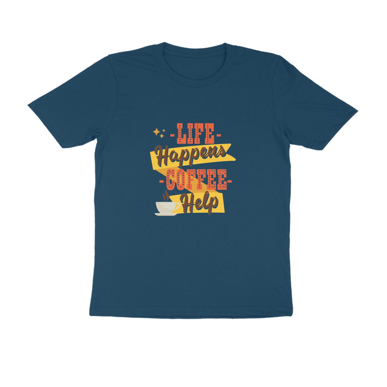 Trend Next – Teens Life Happens Coffee Help T-Shirt - Fashion Greet
