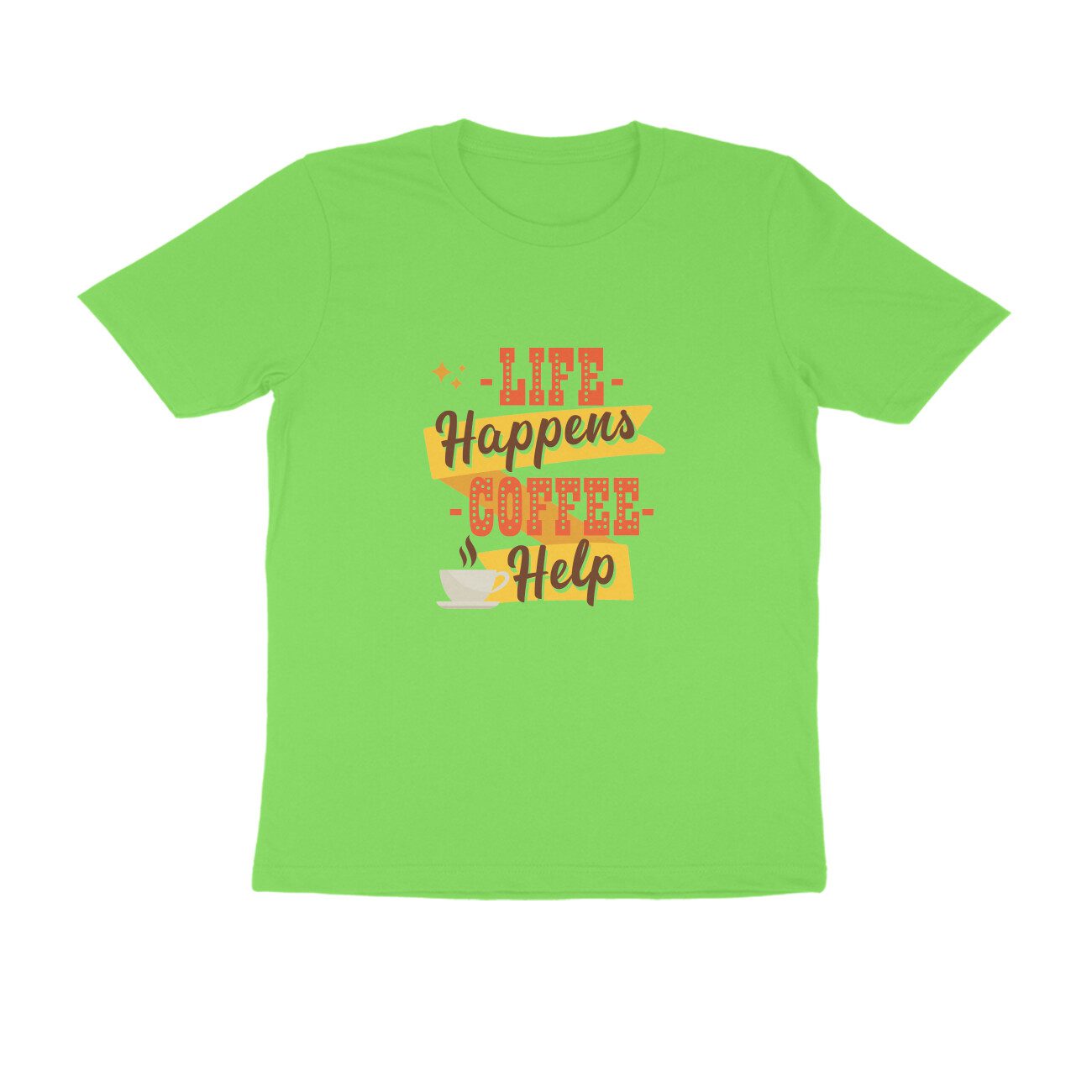 Trend Next – Teens Life Happens Coffee Help T-Shirt - Fashion Greet