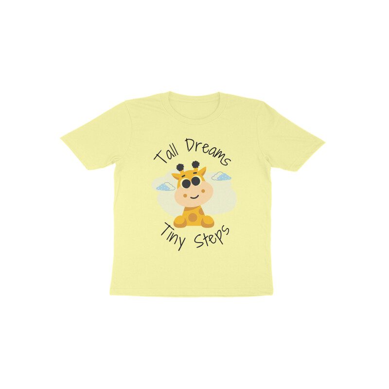 Trend Next – Toddlers Tall Dreams Tiny Steps T-Shirt - Fashion Greet