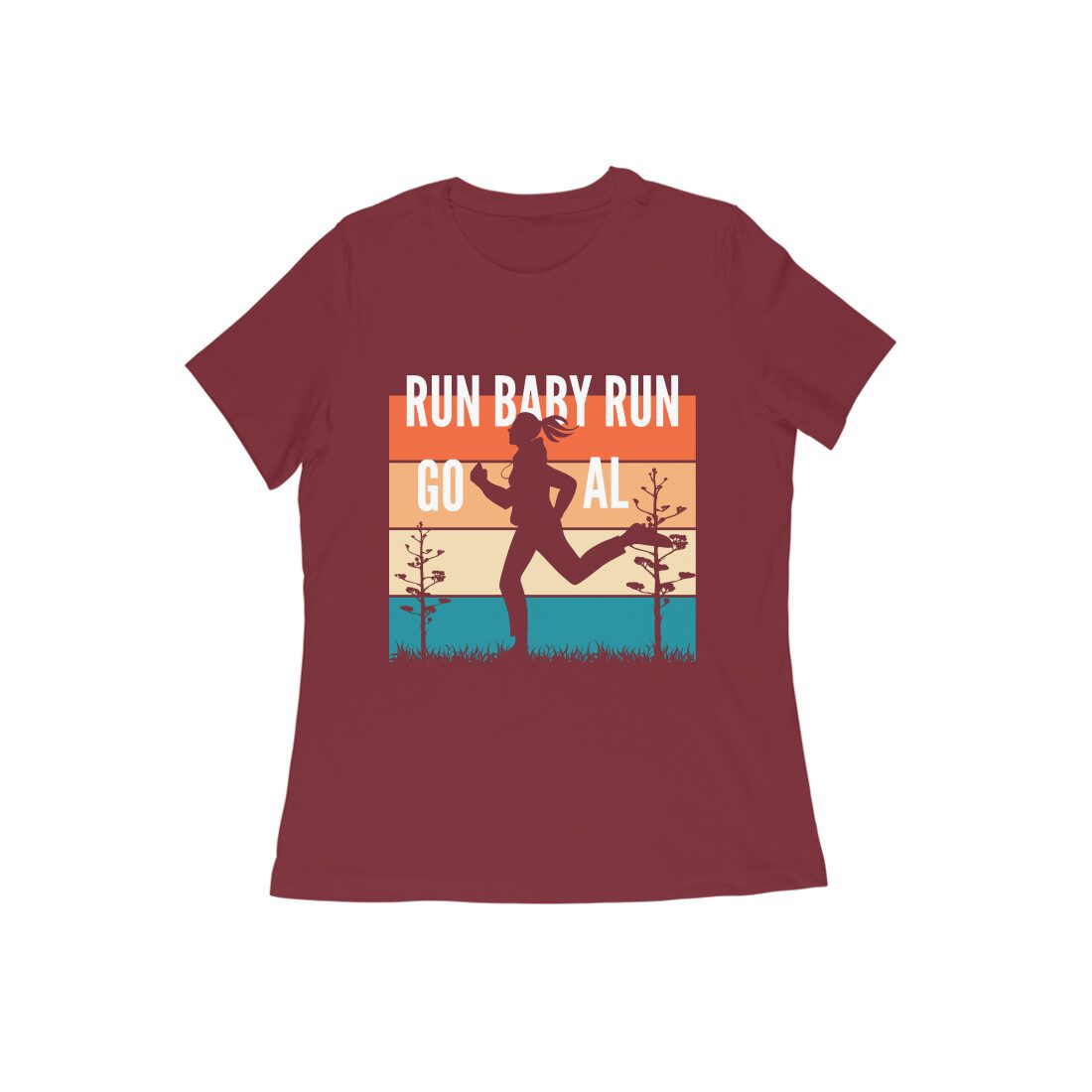 Trend Next – Teen Girls Run Baby Run Towards Goals T-Shirt - Fashion Greet