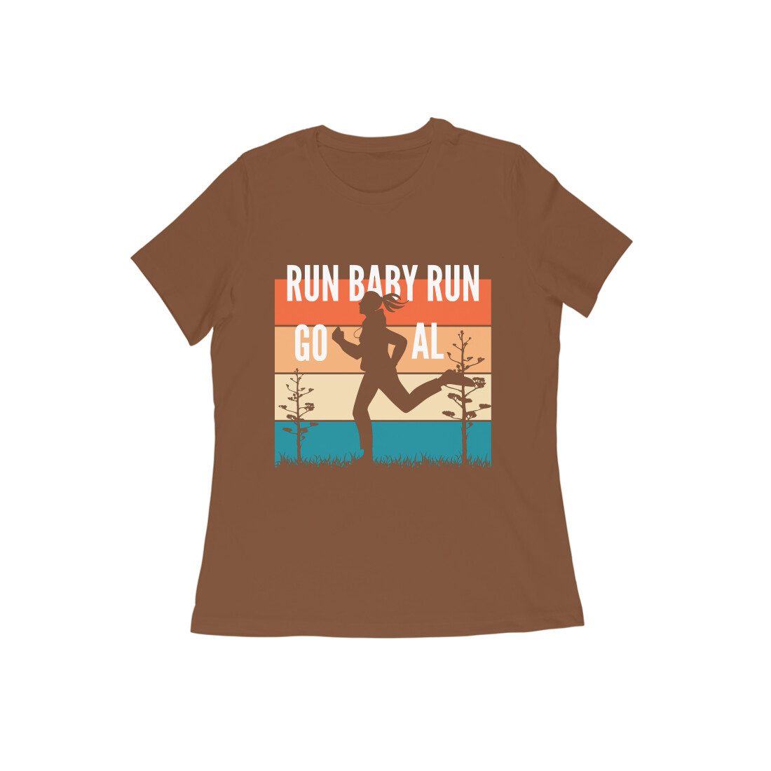 Trend Next – Teen Girls Run Baby Run Towards Goals T-Shirt - Fashion Greet
