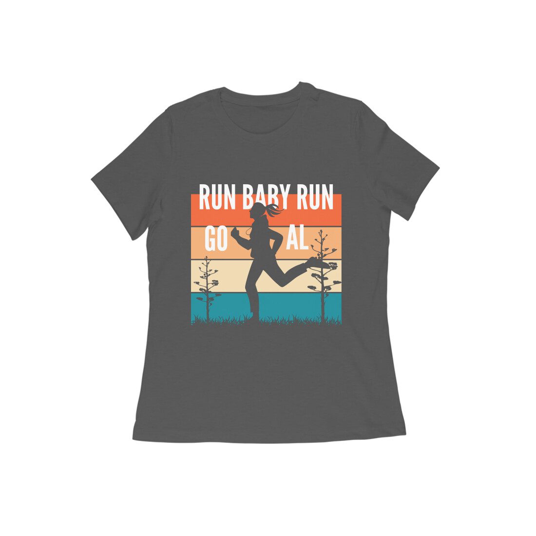 Trend Next – Teen Girls Run Baby Run Towards Goals T-Shirt - Fashion Greet