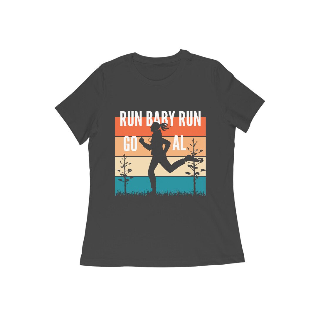 Trend Next – Teen Girls Run Baby Run Towards Goals T-Shirt - Fashion Greet