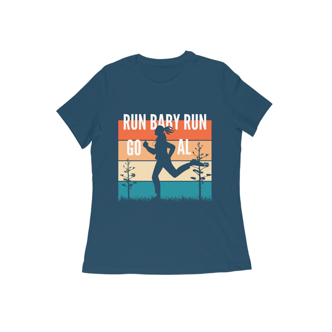 Trend Next – Teen Girls Run Baby Run Towards Goals T-Shirt - Fashion Greet