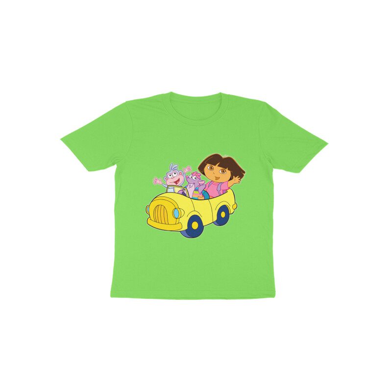 Trend Next – Toddlers Dora Bujji and Friends in Car Travel T-Shirt - Fashion Greet