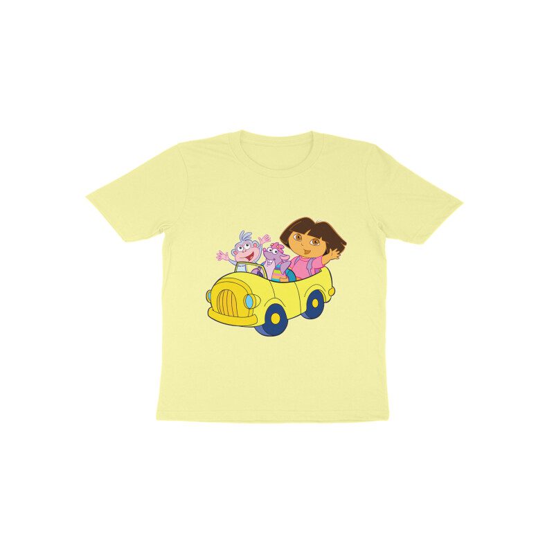 Trend Next – Toddlers Dora Bujji and Friends in Car Travel T-Shirt - Fashion Greet