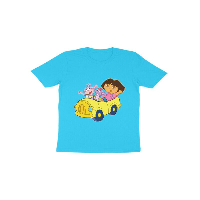 Trend Next – Toddlers Dora Bujji and Friends in Car Travel T-Shirt - Fashion Greet
