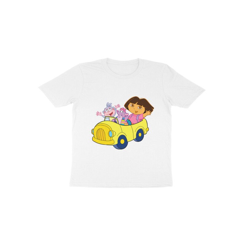 Trend Next – Toddlers Dora Bujji and Friends in Car Travel T-Shirt - Fashion Greet
