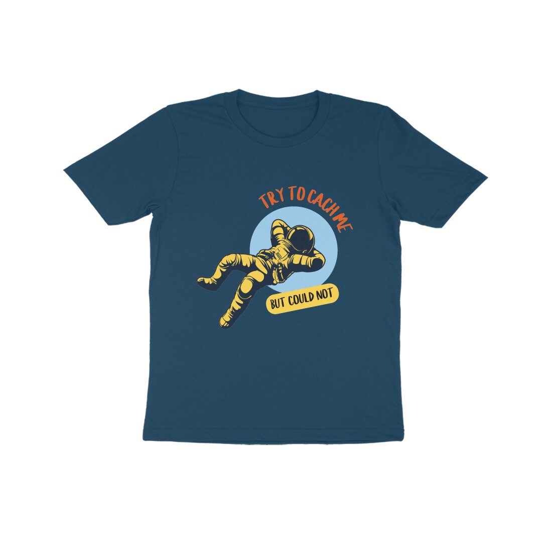 Trend Next – Kids Try to Catch Me Funny Little Astronaut Dark T-Shirt - Fashion Greet