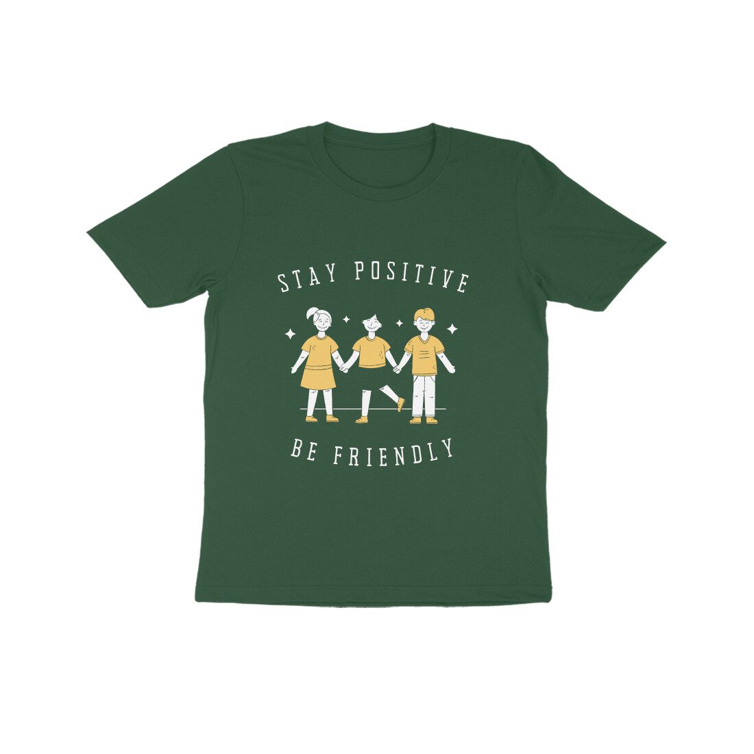 Trend Next – Kids Stay Positive Be Friendly T-Shirt - Fashion Greet