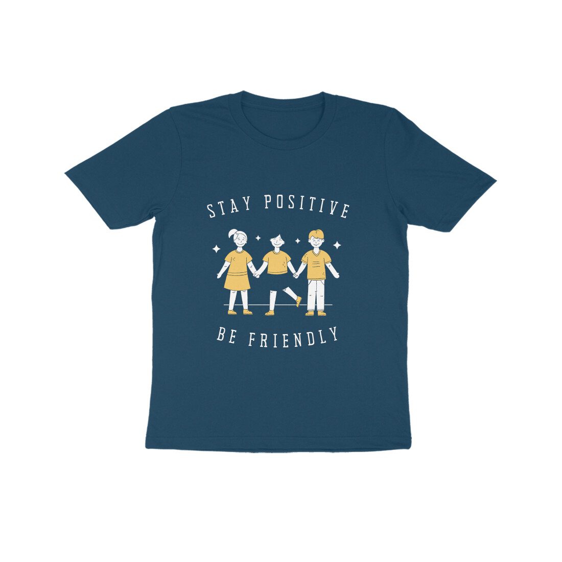 Trend Next – Kids Stay Positive Be Friendly T-Shirt - Fashion Greet