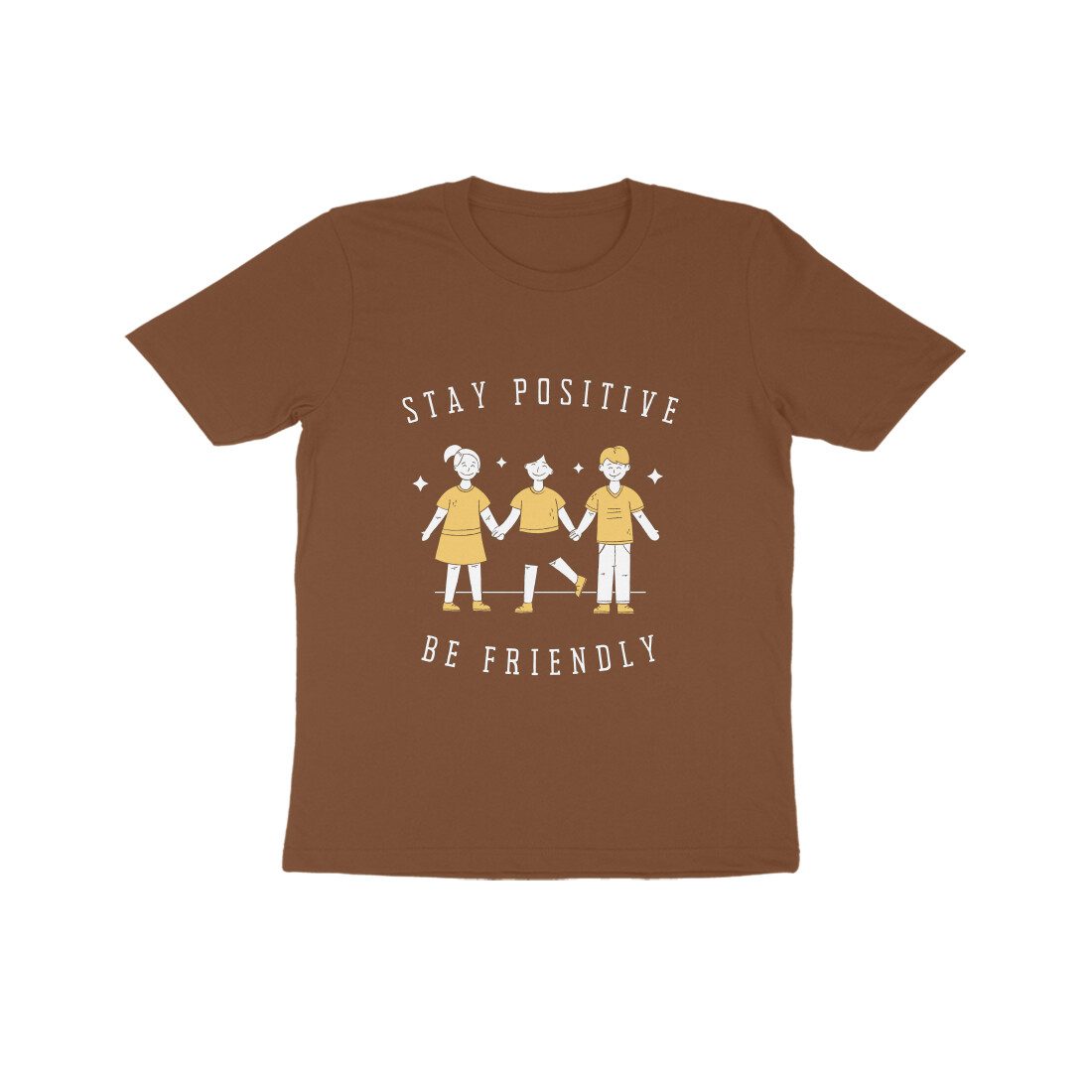 Trend Next – Kids Stay Positive Be Friendly T-Shirt - Fashion Greet