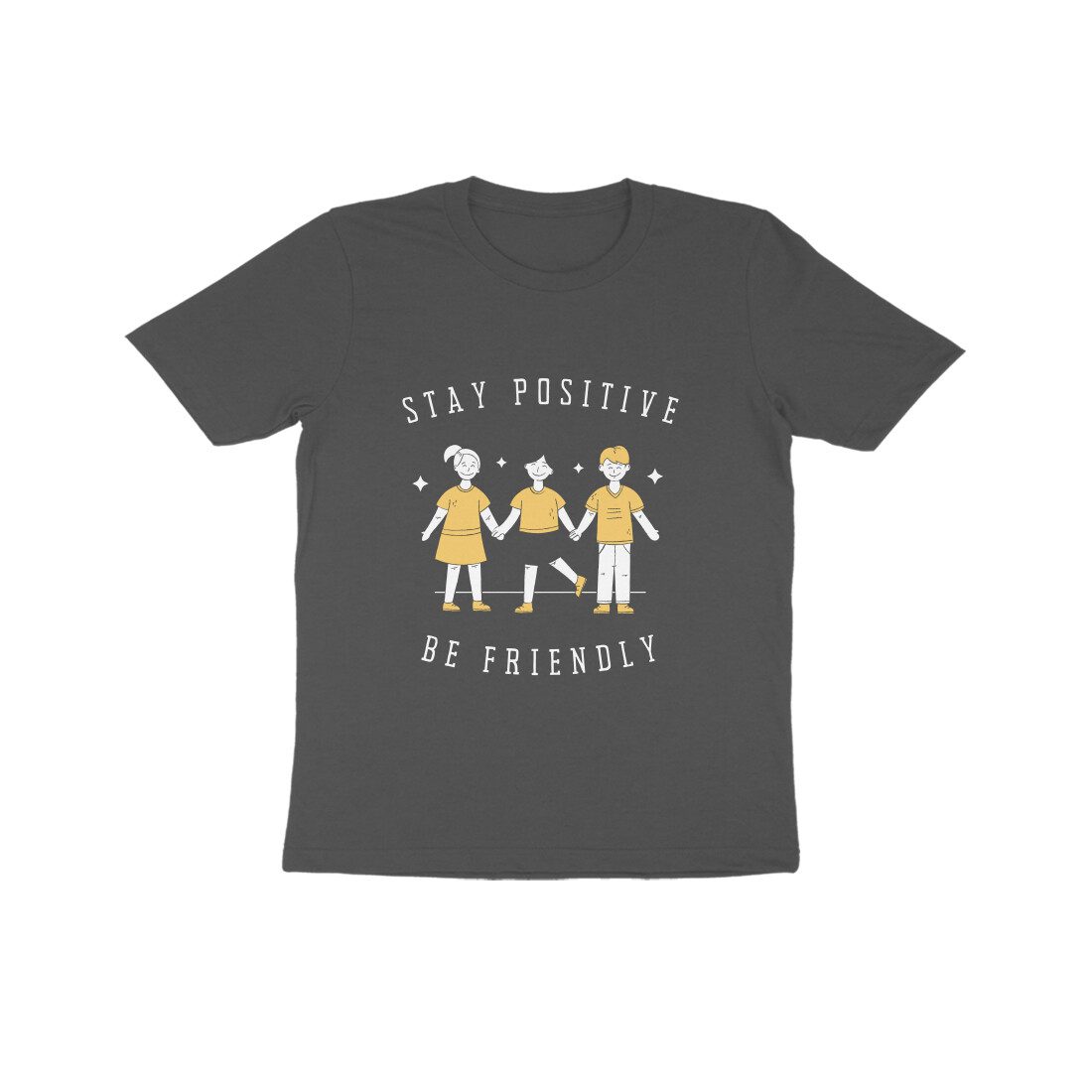 Trend Next – Kids Stay Positive Be Friendly T-Shirt - Fashion Greet
