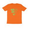Trend Next – Teens Never Give Up Half Shaded Design T-Shirt - Fashion Greet