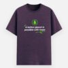 Sustainable T-Shirt for Adults – Better Planet with Tree – Purple Melange