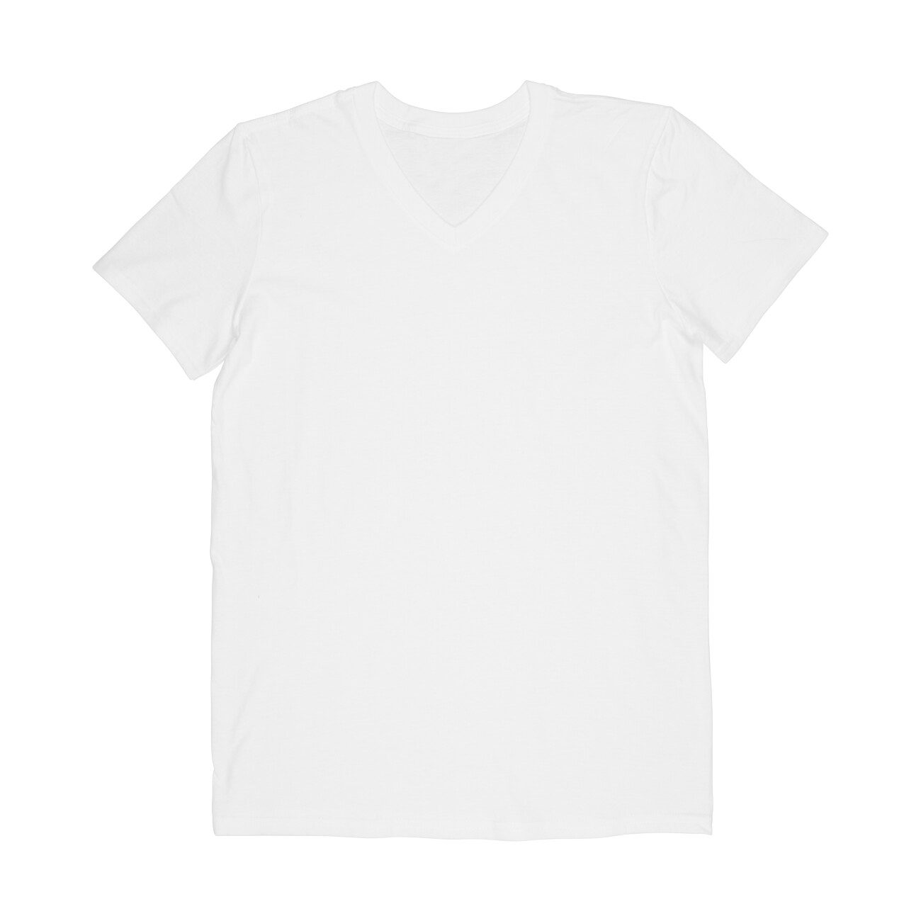 Adults Half Sleeve V-Neck Plain Tshirt - Fashion Greet