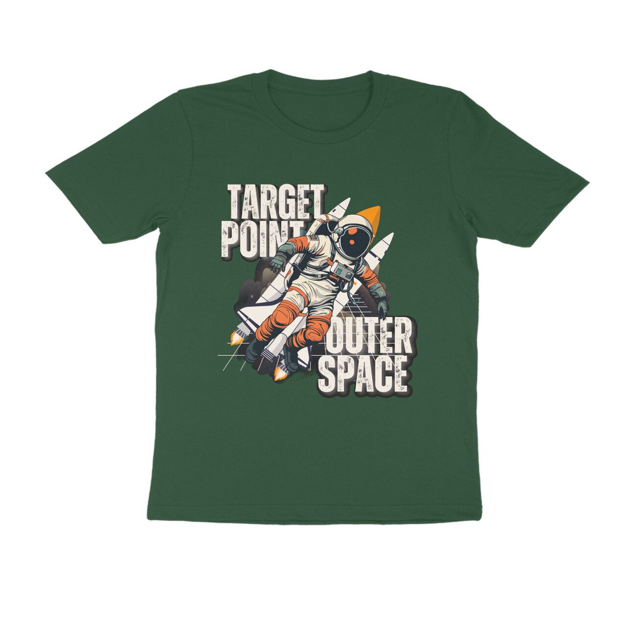 Trend Next Luxury – Adults Outer Space Target Point T-Shirt - Fashion Greet