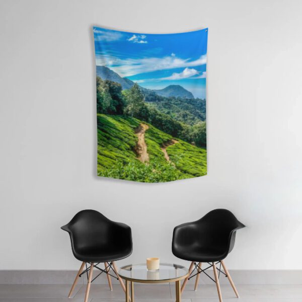 Tapestry - Scenic View of Mountain with Blue Sky