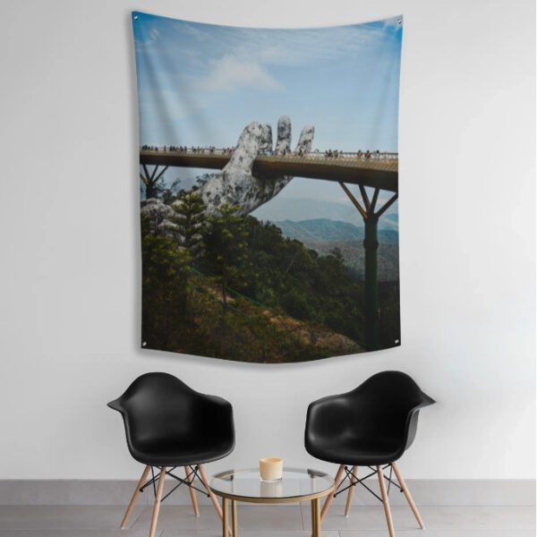 Tapestry - Golden Bridge in Vietnam