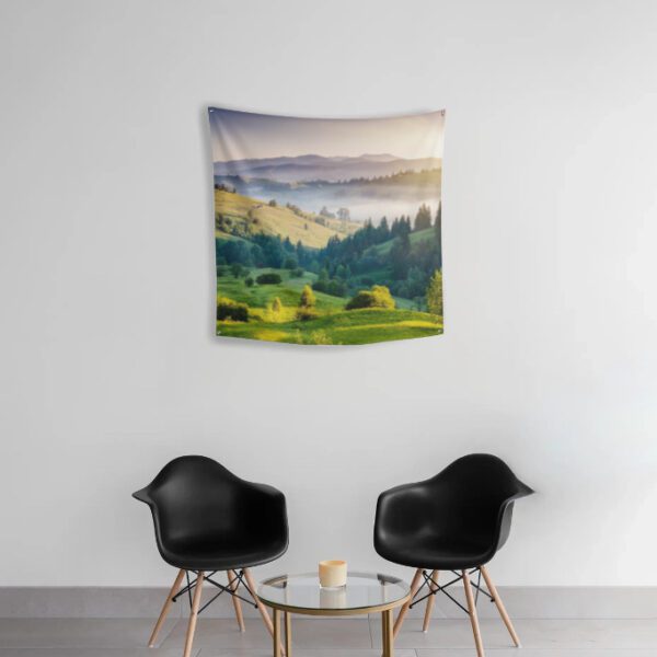 Tapestry - Scenic view of Green Valley in India
