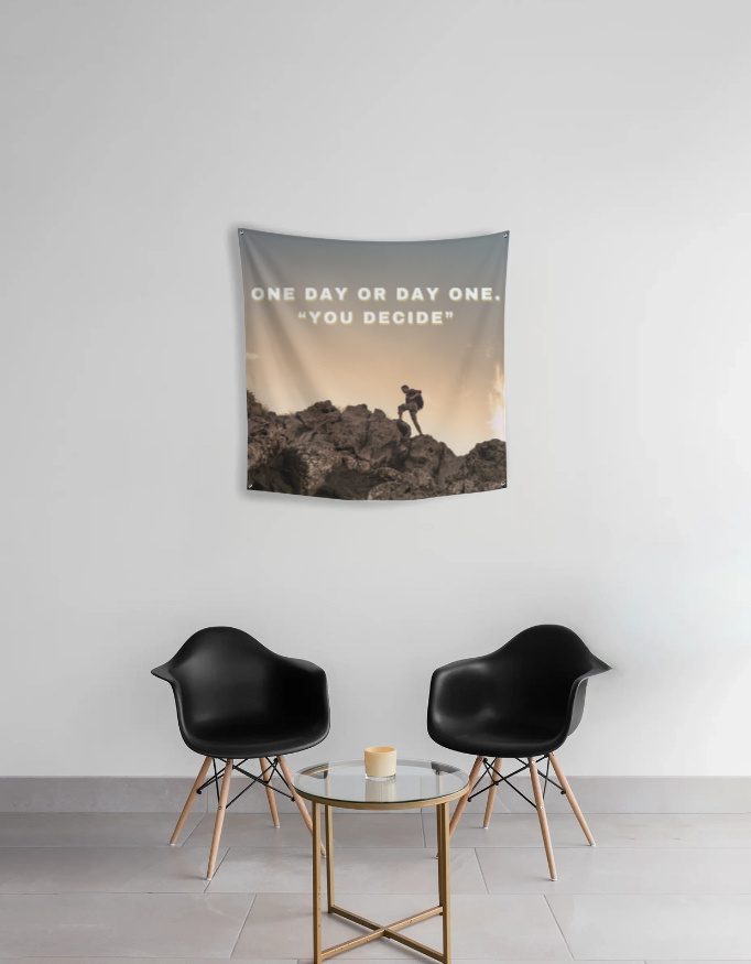 Tapestry – Motivational Quote – You Decide - Fashion Greet