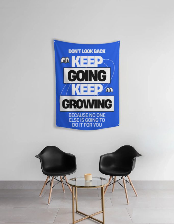 Tapestry – Motivational – Keep Going Keep Growing - Fashion Greet