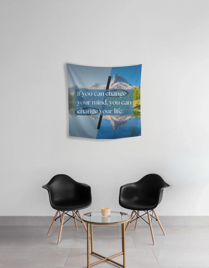 Tapestry – Inspirational Quote – Change your mind change your life - Fashion Greet Tapestry – Inspirational Quote – Change your mind change your life - Fashion Greet