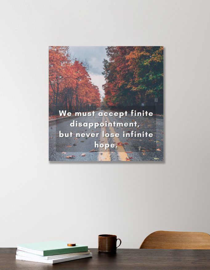 Acrylic Poster – Motivational Quote – Infinite Hope - Fashion Greet Acrylic Poster – Motivational Quote – Infinite Hope - Fashion Greet